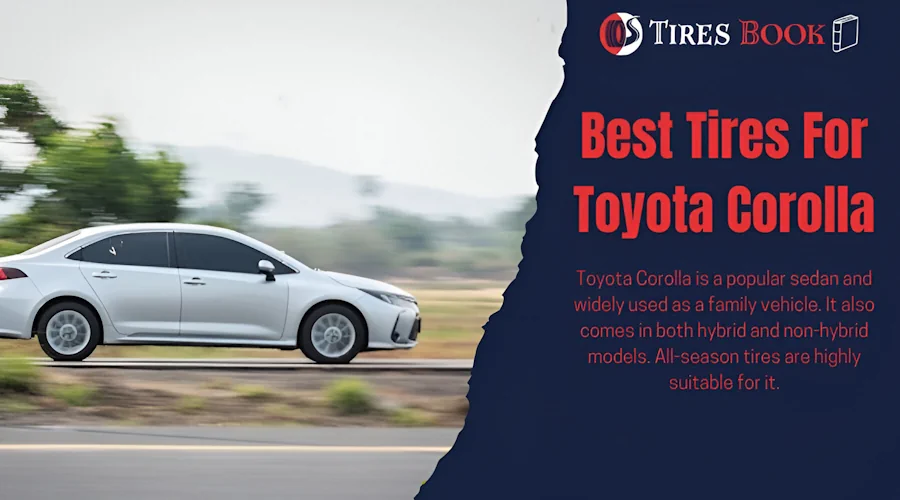 A Toyota Corolla is moving on the road