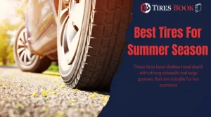 A car with summer tires in a hot sunny day